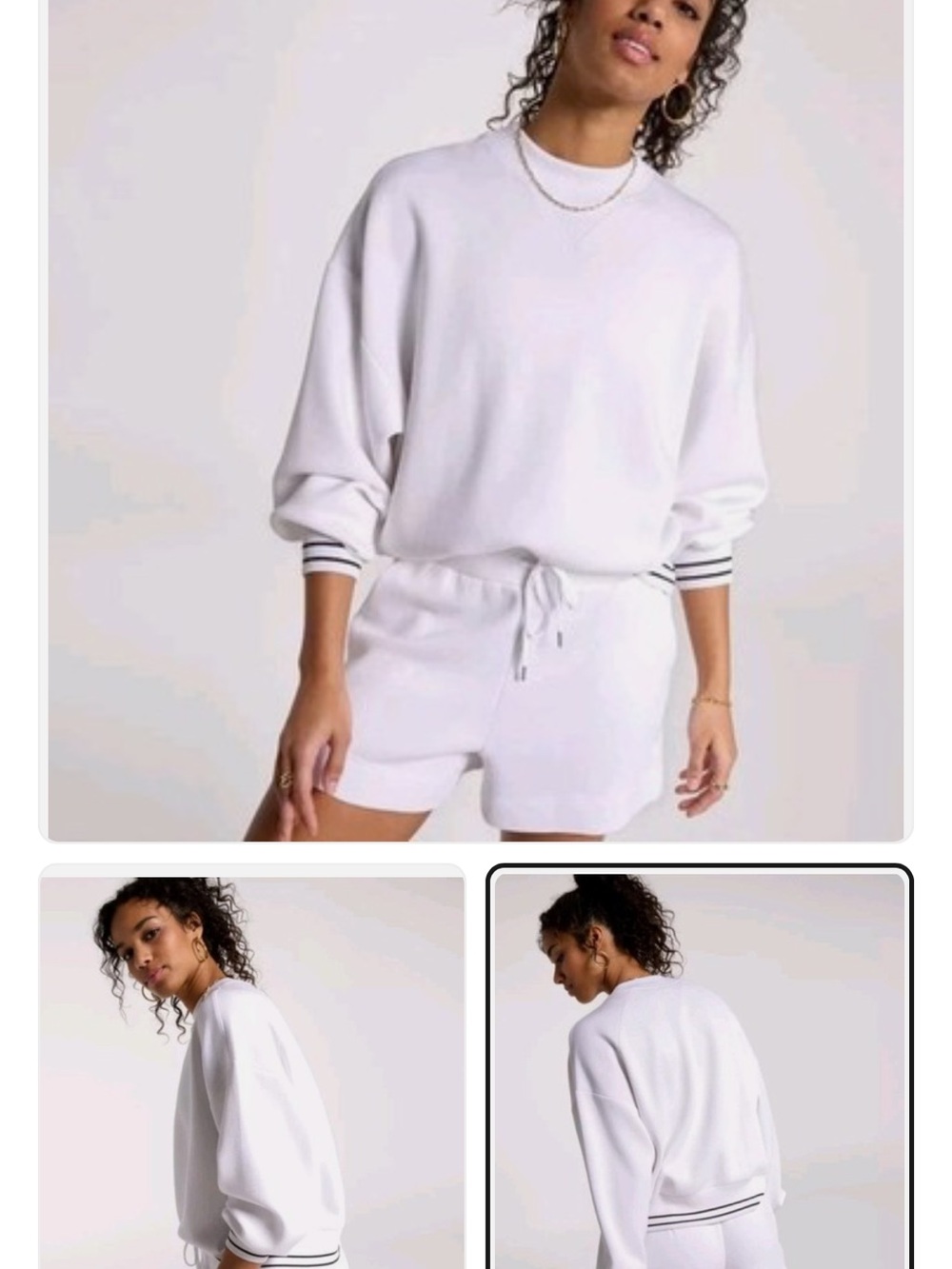 CALIA Pique Scuba Sweatshirt